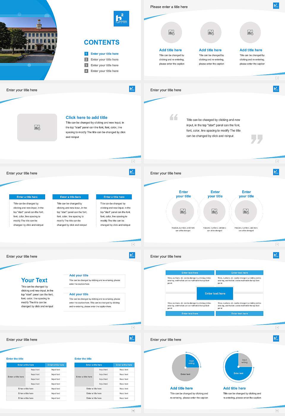 Magdeburg-Stendal University of Applied Sciences Course/Courseware Creation PPT Template16:9 ratio PPT effect preview image2