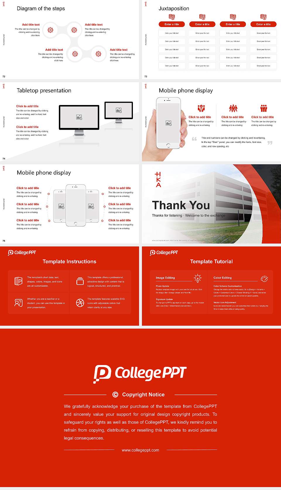 Karlsruhe University of Applied Sciences Competition/Entrepreneurship Contest PPT Template16:9 ratio PPT effect preview image9