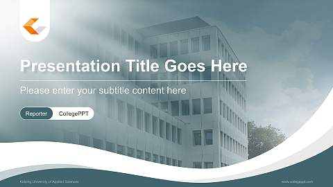 Kolping University of Applied Sciences Lecture Sharing and Networking Event PPT Template
