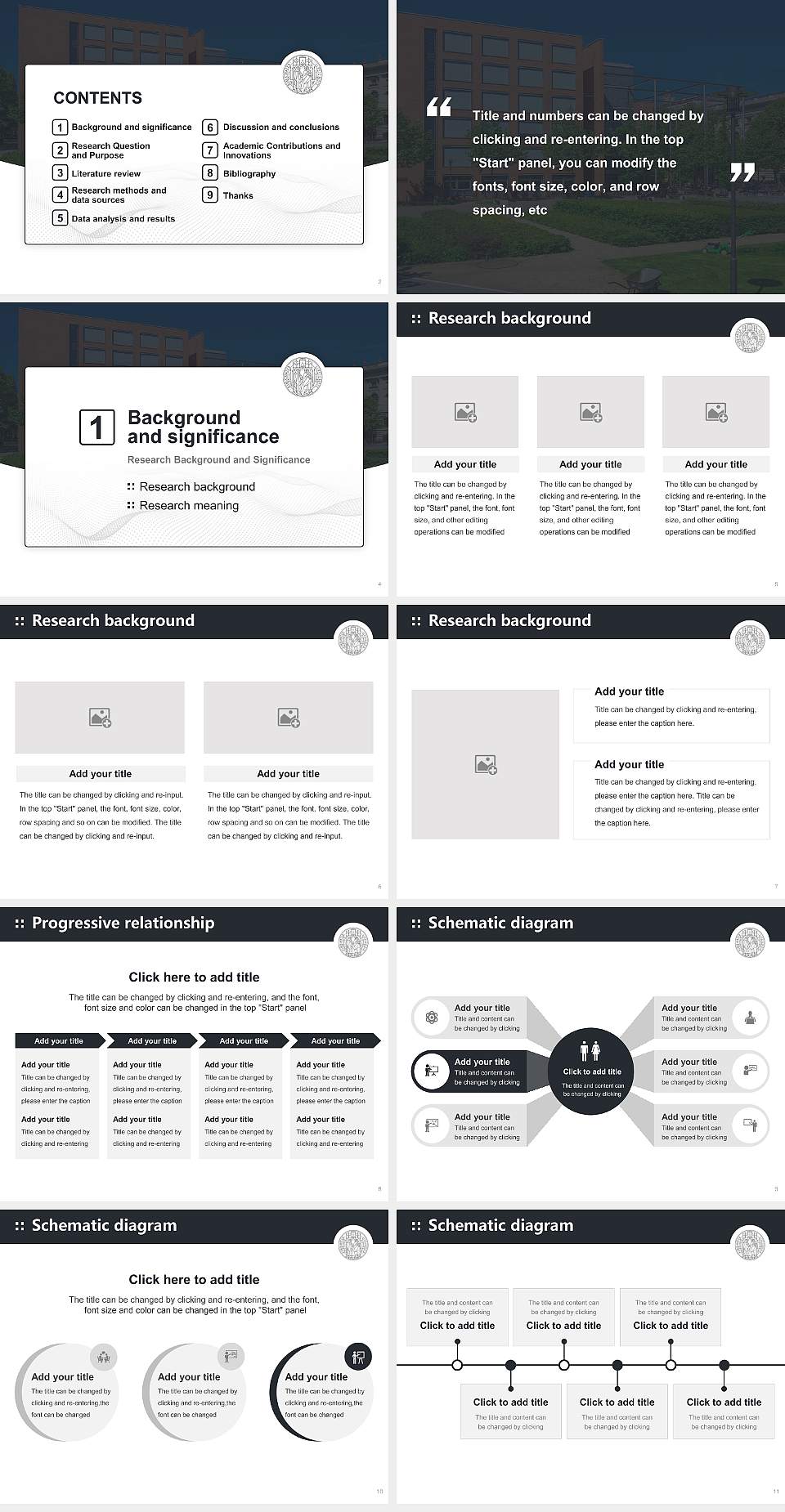 Leipzig University – Geisteswissenschaftliches Zentrum campus Graduation Thesis Defense PPT Template4:3 ratio PPT effect preview image2