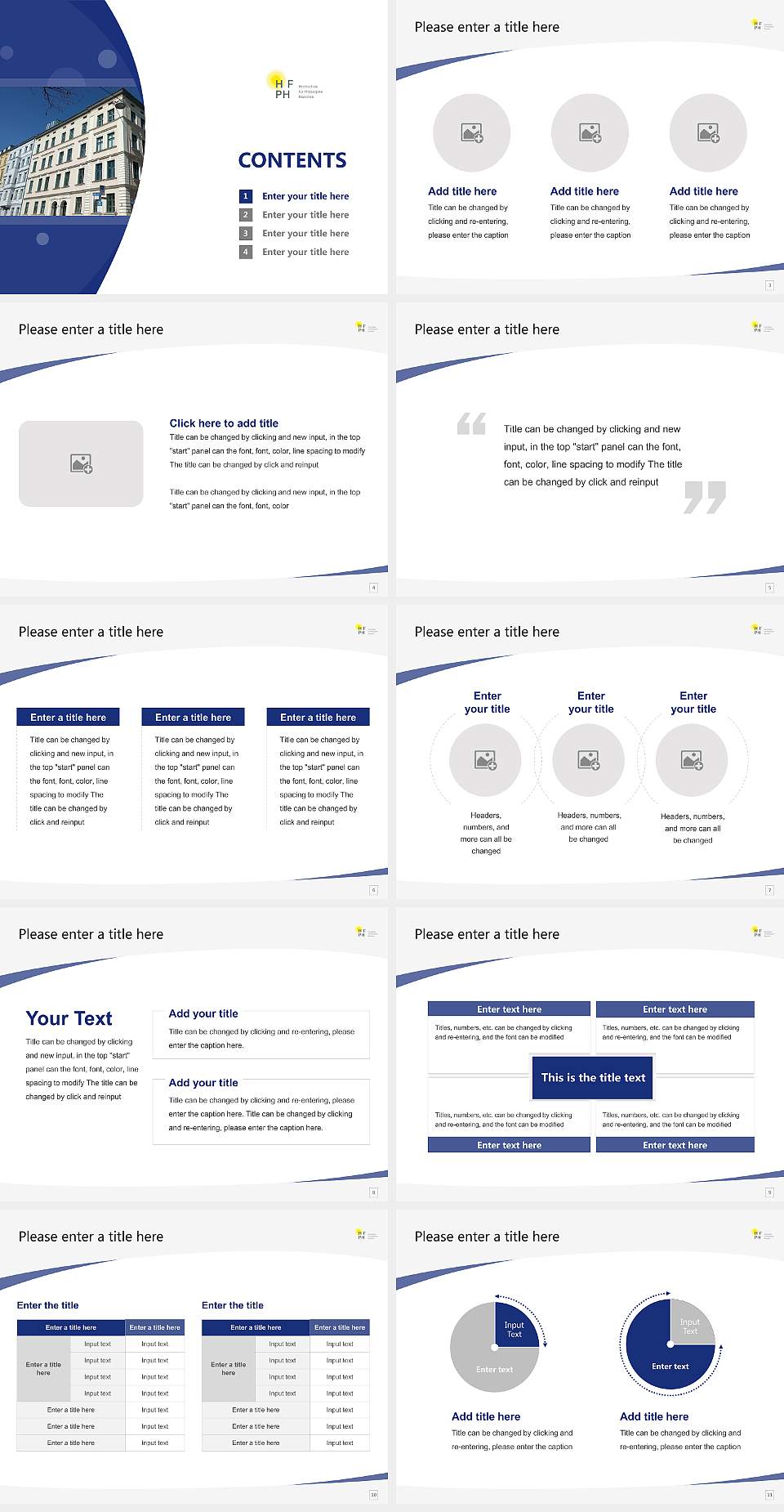 Munich School of Philosophy Course/Courseware Creation PPT Template4:3 ratio PPT effect preview image2