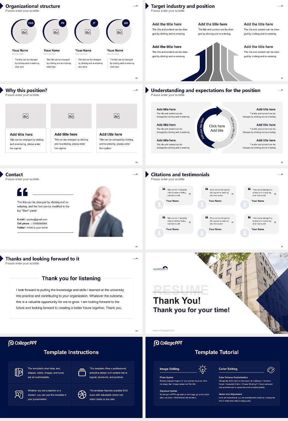 HSD University of Applied Sciences Döpfer – Regensburg campus Resume PPT Template16:9 ratio PPT effect preview image4