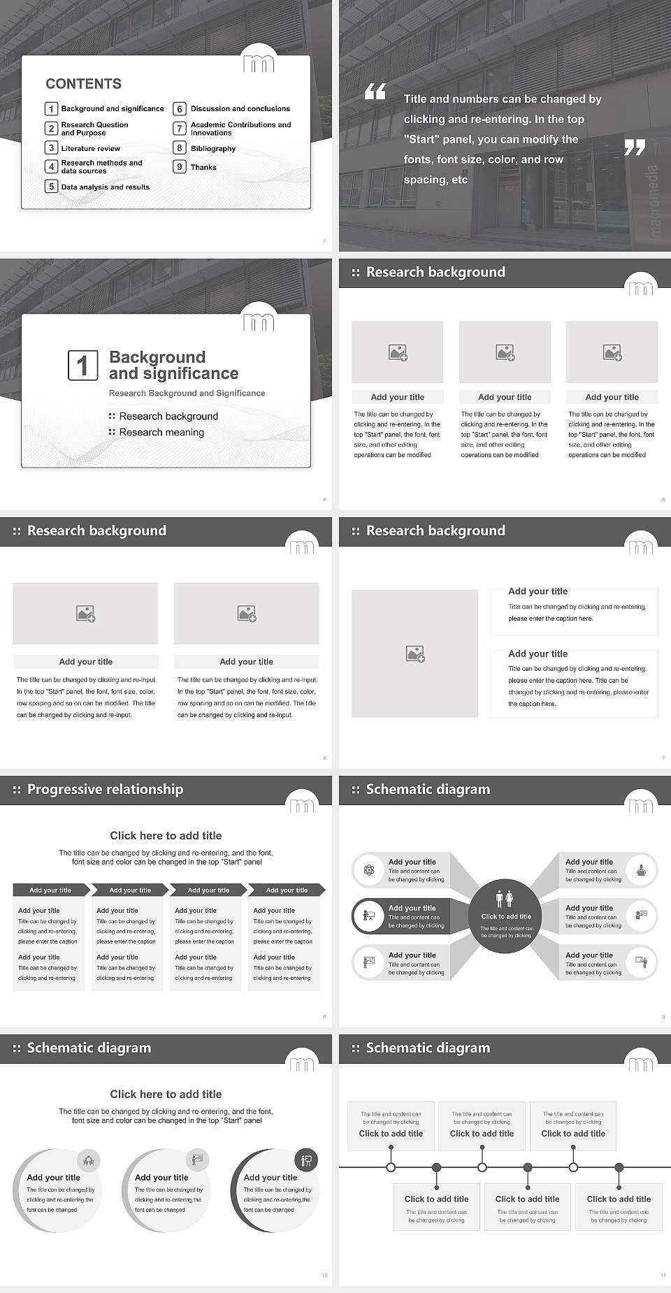 Macromedia University of Applied Sciences Stuttgart Graduation Thesis Defense PPT Template4:3 ratio PPT effect preview image2