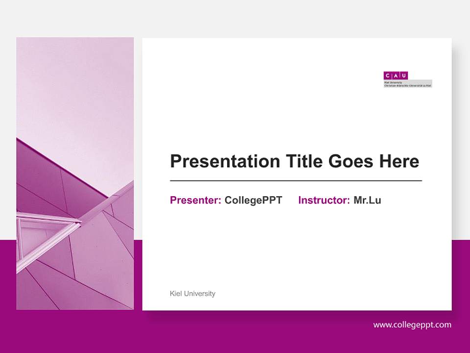 Kiel University General PPT Template4:3 ratio PPT effect preview image6