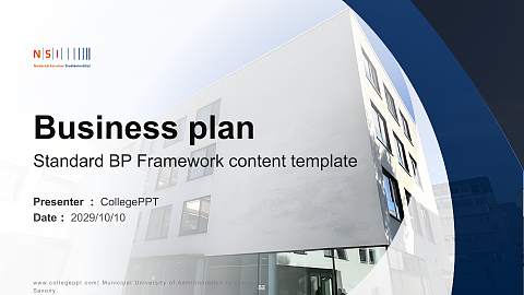 Municipal University of Administration in Lower Saxony Competition/Entrepreneurship Contest PPT Template