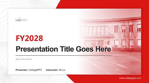 Medical School Berlin Academic Presentation/Research Findings Report PPT Template