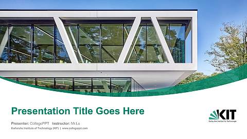 Karlsruhe Institute of Technology (KIT) Course/Courseware Creation PPT Template