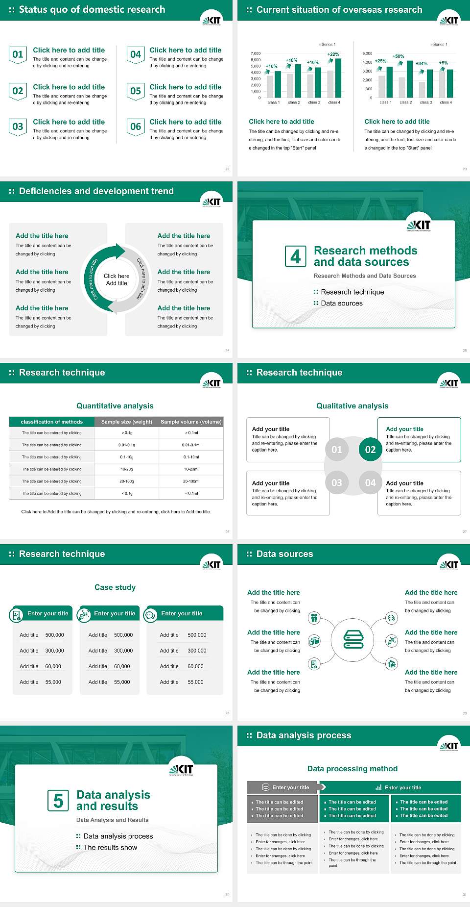 Karlsruhe Institute of Technology (KIT) Graduation Thesis Defense PPT Template4:3 ratio PPT effect preview image4