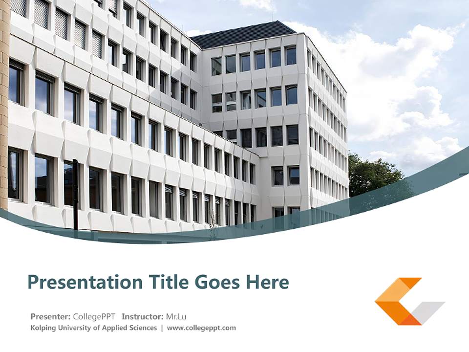 Kolping University of Applied Sciences Course/Courseware Creation PPT Template4:3 ratio PPT effect preview image5