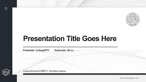 Leipzig University – Jahnallee campus Thesis Proposal/Graduation Defense PPT Template