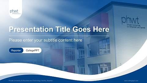 Private University for Business and Technology Vechta_Diepholz Lecture Sharing and Networking Event PPT Template