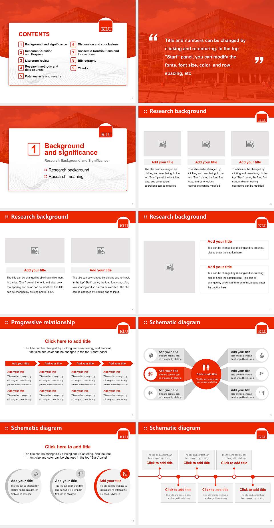Kühne Logistics University Graduation Thesis Defense PPT Template4:3 ratio PPT effect preview image2