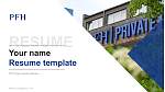 PFH Private University Göttingen सीवी PPT टेम्पलेट