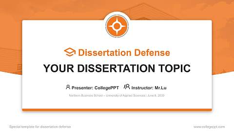 Northern Business School – University of Applied Sciences Graduation Thesis Defense PPT Template
