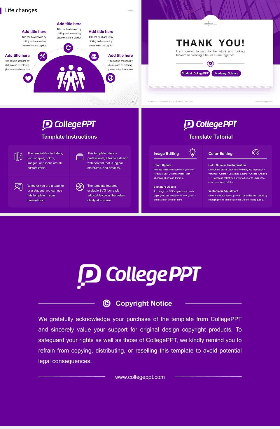 Protestant University of Applied Sciences Darmstadt National Scholarship Defense PPT Template4:3 ratio PPT effect preview image4
