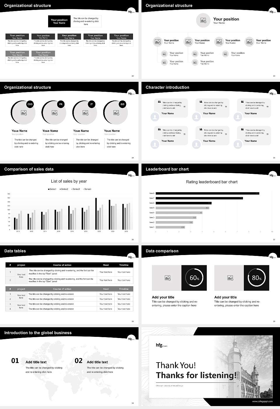 Offenbach University of Art and Design Academic Presentation/Research Findings Report PPT Template16:9 ratio PPT effect preview image4