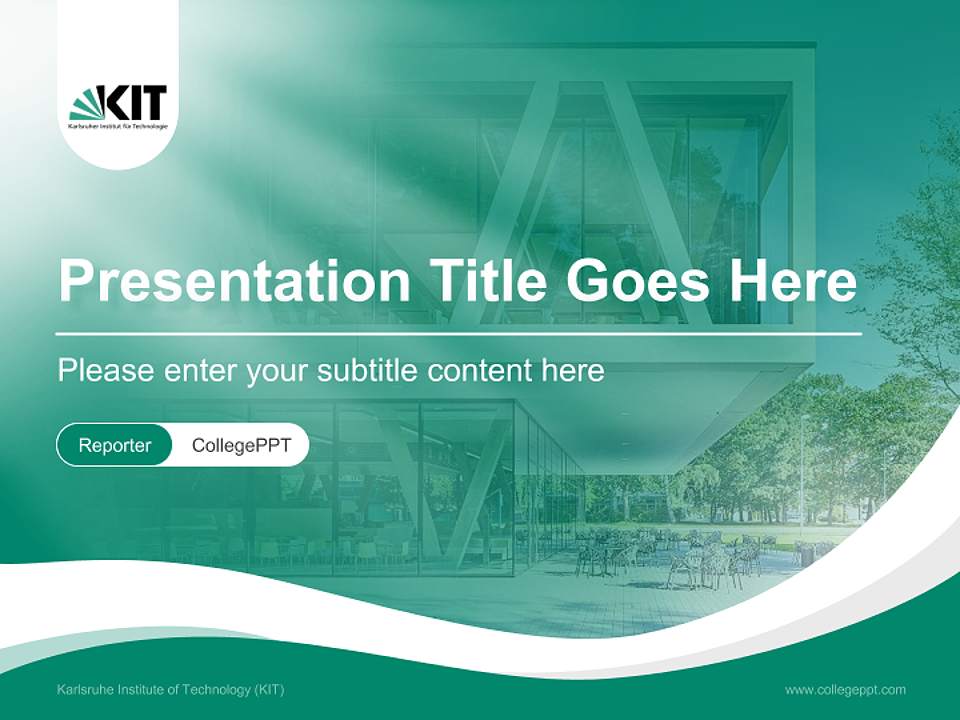 Karlsruhe Institute of Technology (KIT) Lecture Sharing and Networking Event PPT Template4:3 ratio PPT effect preview image4