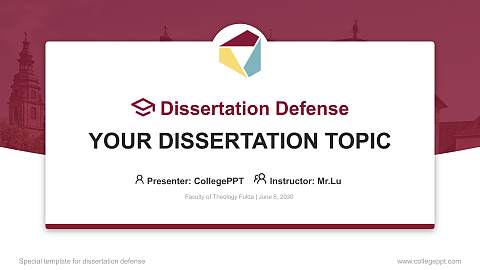 Faculty of Theology Fulda Graduation Thesis Defense PPT Template