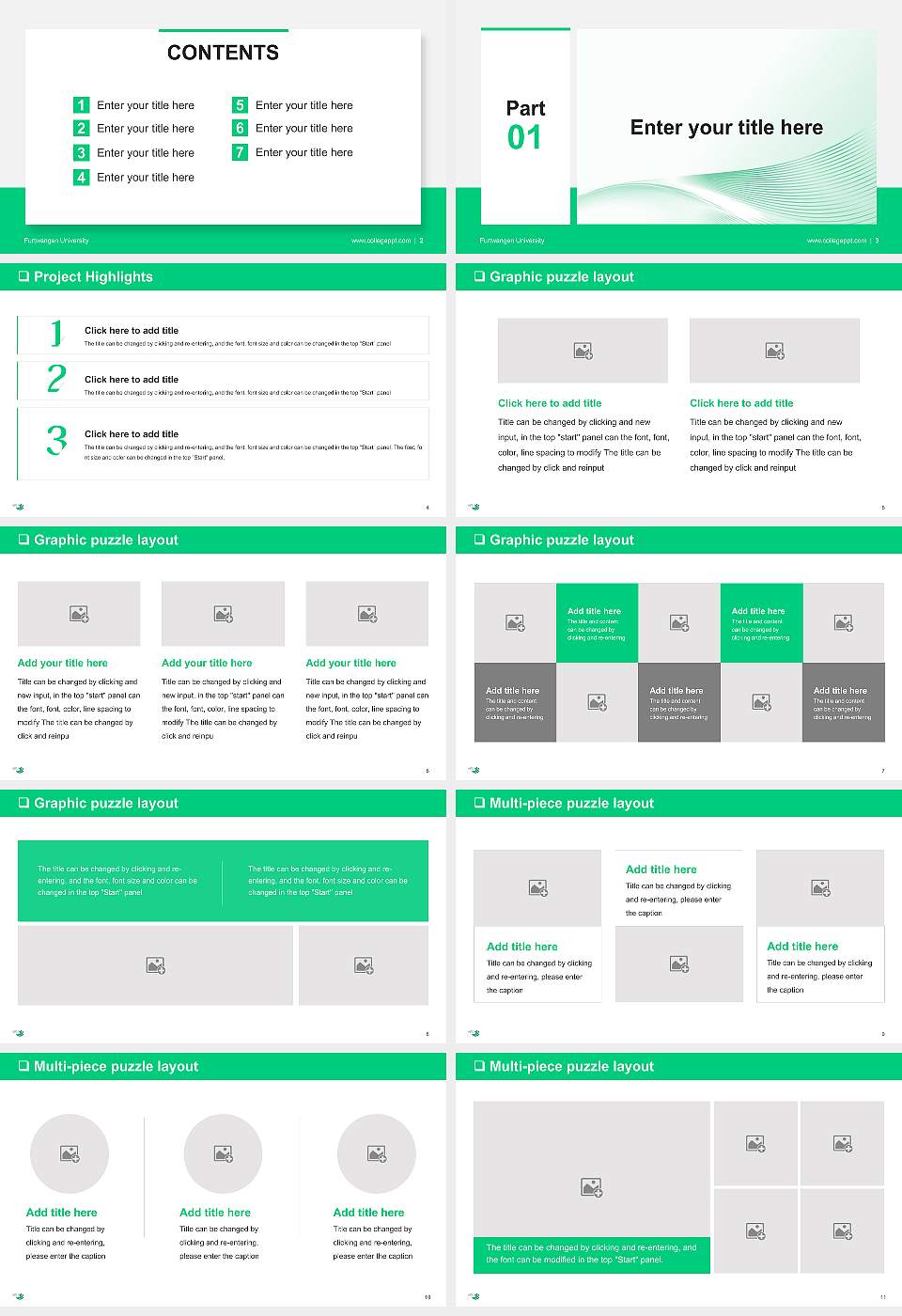 Furtwangen University General PPT Template16:9 ratio PPT effect preview image2