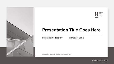 Hannover University of Applied Sciences and Arts General PPT Template