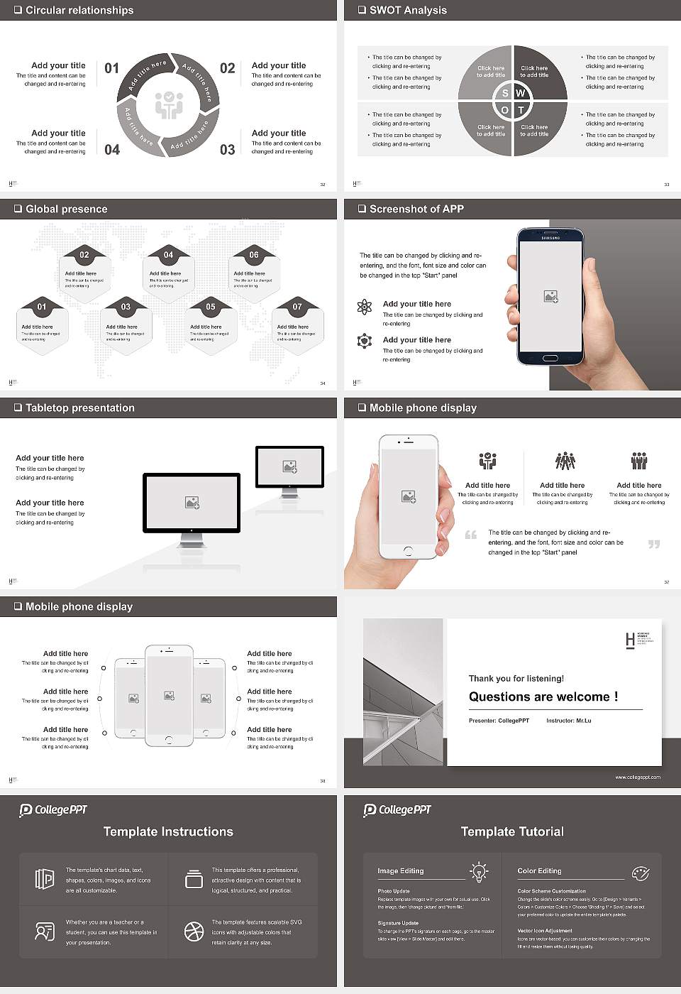 Hannover University of Applied Sciences and Arts General PPT Template16:9 ratio PPT effect preview image5