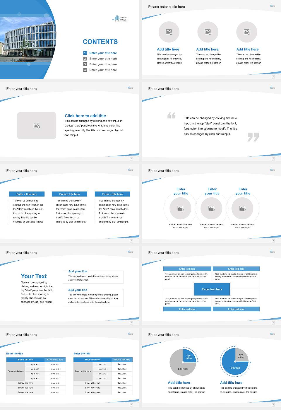 Frankfurt University of Applied Sciences Course/Courseware Creation PPT Template16:9 ratio PPT effect preview image2