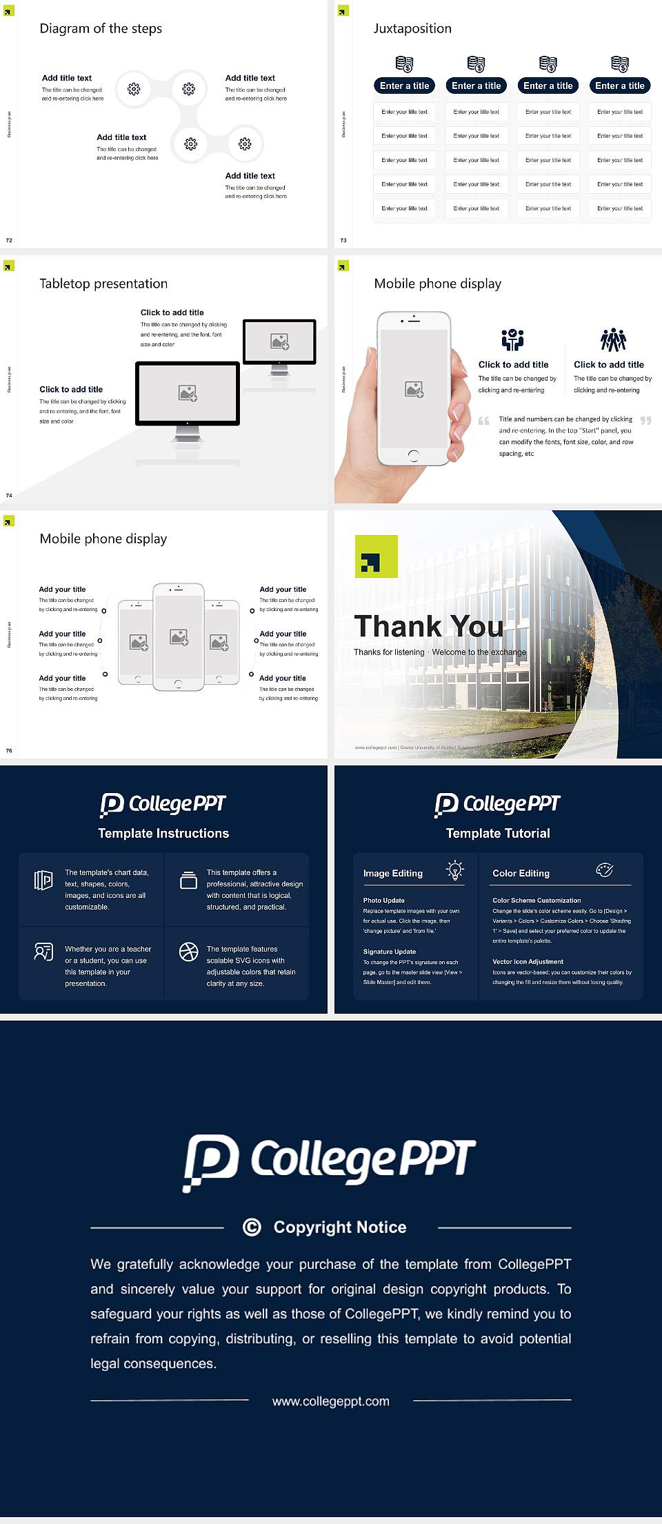 Gisma University of Applied Sciences Competition/Entrepreneurship Contest PPT Template4:3 ratio PPT effect preview image9