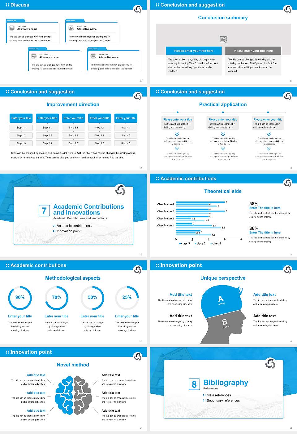 Fresenius University of Applied Sciences Graduation Thesis Defense PPT Template16:9 ratio PPT effect preview image6