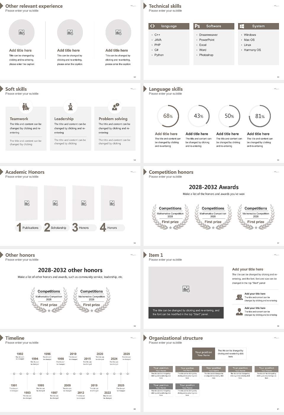 Hannover Medical School (MHH) Resume PPT Template16:9 ratio PPT effect preview image3