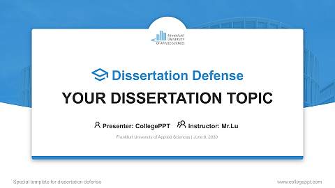 Frankfurt University of Applied Sciences Graduation Thesis Defense PPT Template