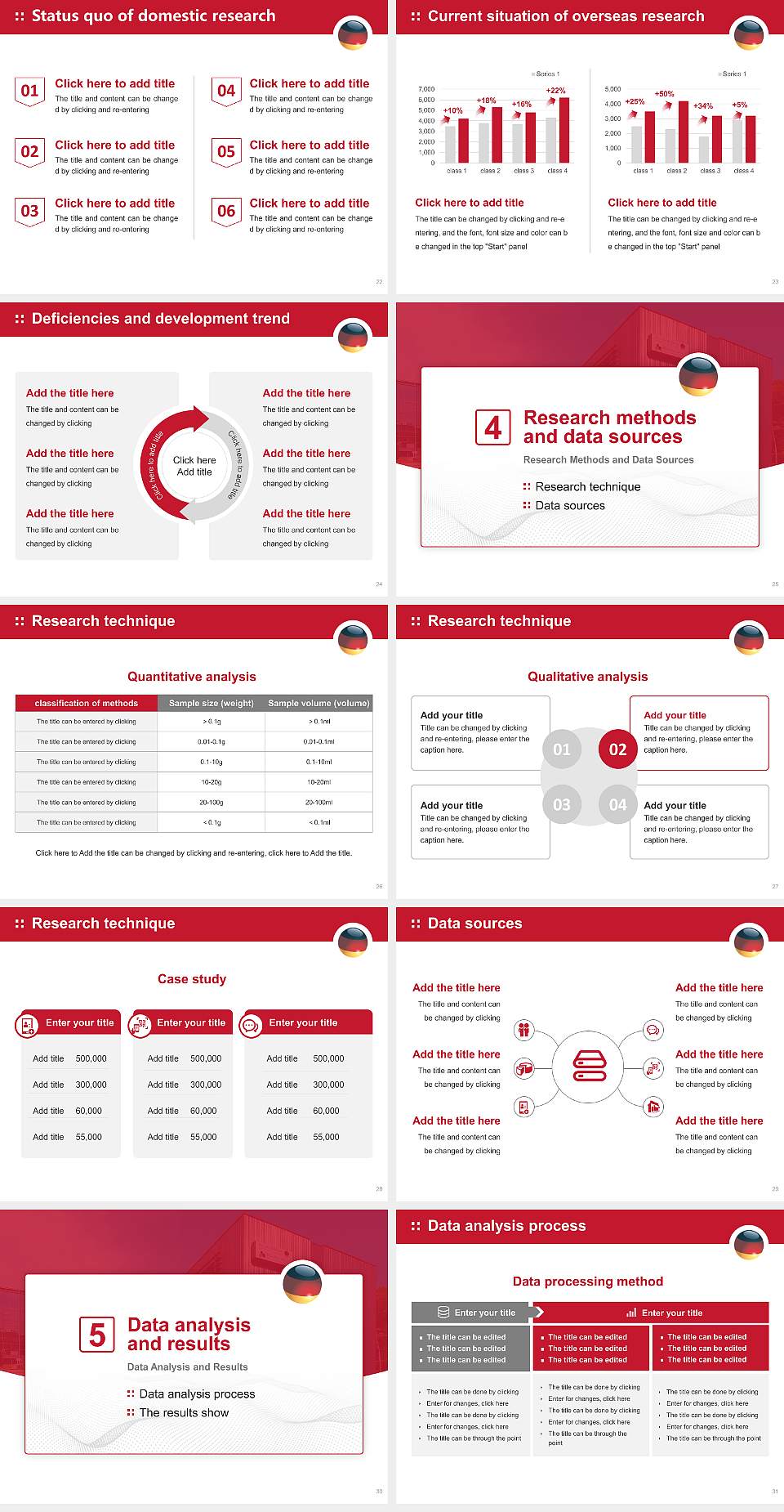 German University for Prevention and Health Management Graduation Thesis Defense PPT Template4:3 ratio PPT effect preview image4