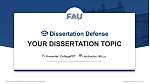 埃尔朗根-纽伦堡弗里德里希-亚历山大大学论文答辩PPT模板