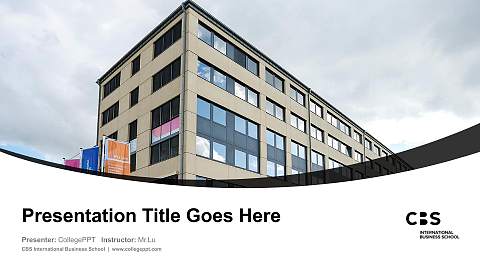 CBS International Business School Course/Courseware Creation PPT Template