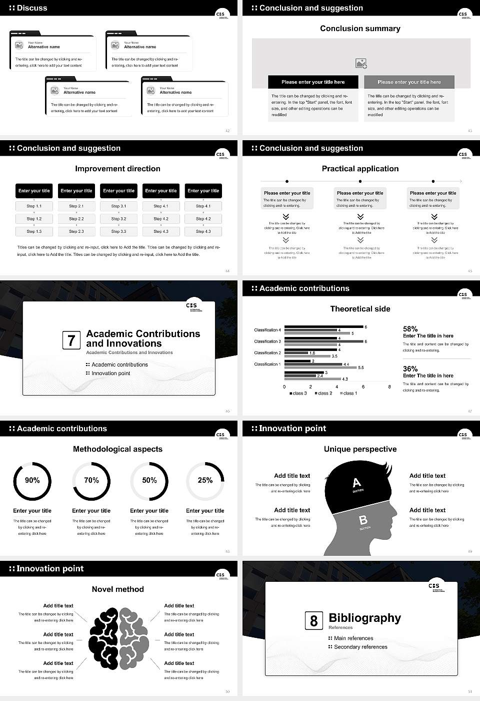 CBS International Business School – Hamburg campus Graduation Thesis Defense PPT Template16:9 ratio PPT effect preview image6