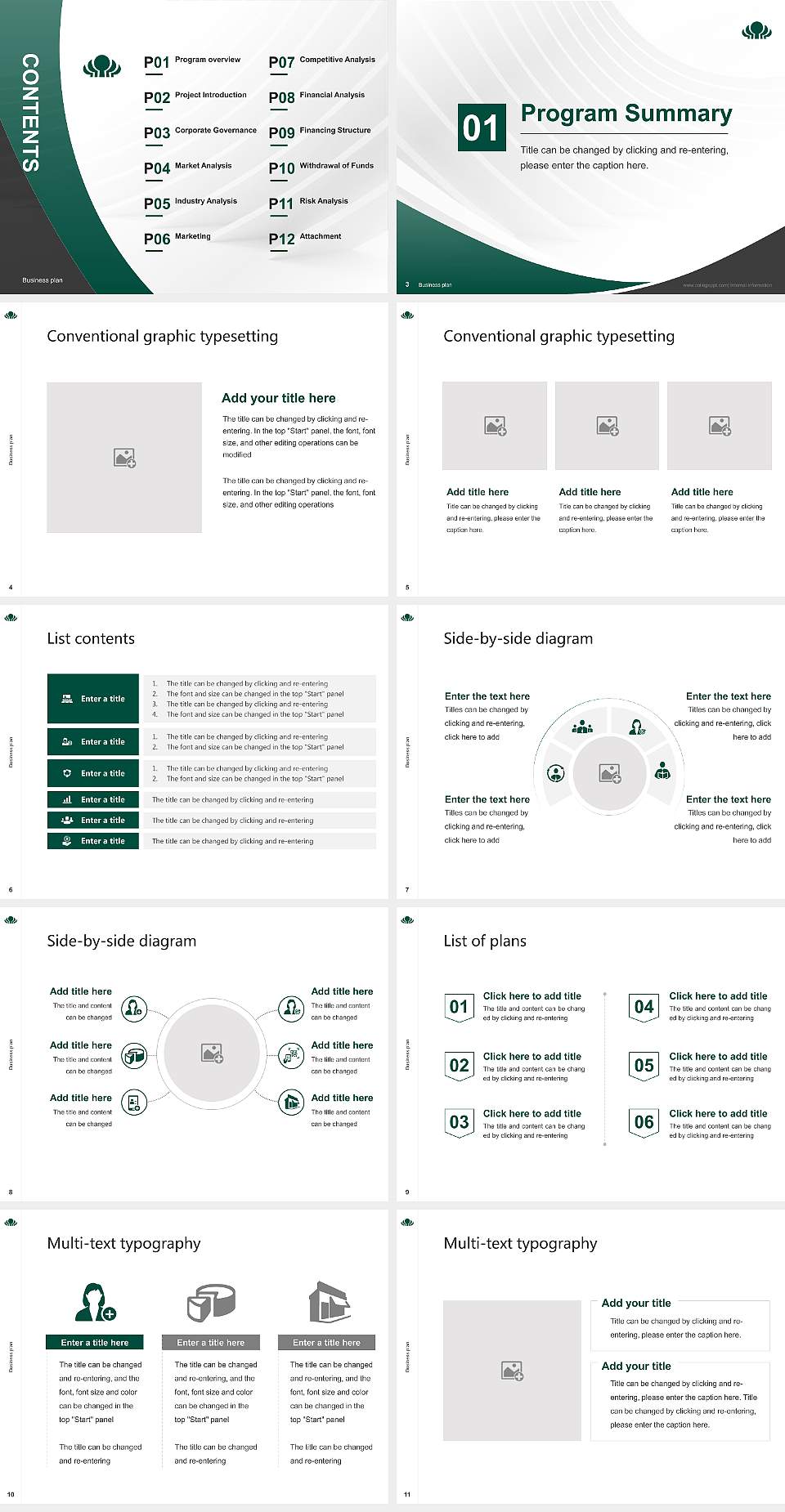 Eberswalde University for Sustainable Development Competition/Entrepreneurship Contest PPT Template4:3 ratio PPT effect preview image2
