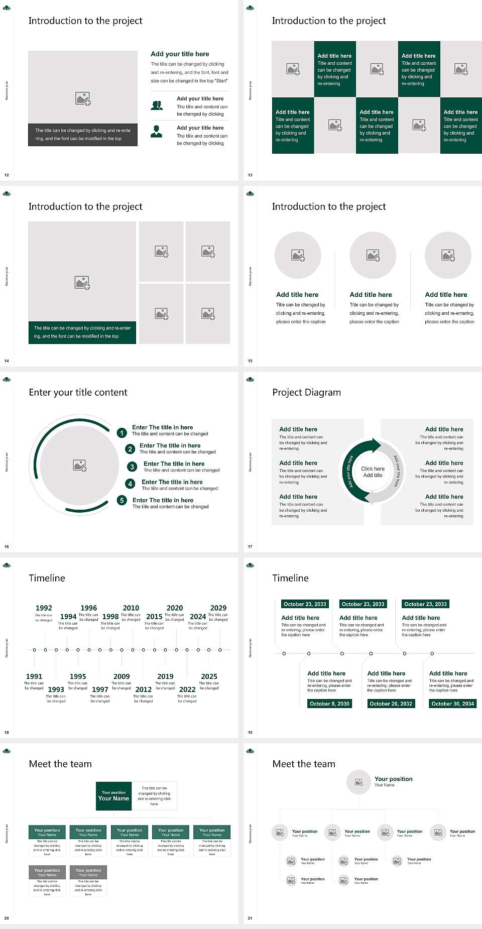 Eberswalde University for Sustainable Development Competition/Entrepreneurship Contest PPT Template4:3 ratio PPT effect preview image3