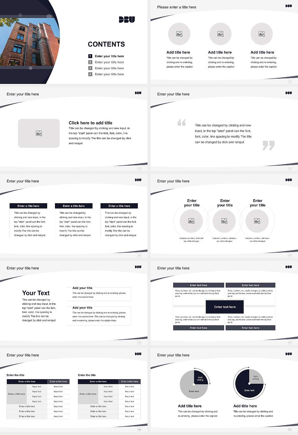 Digital Business University of Applied Sciences Course/Courseware Creation PPT Template16:9 ratio PPT effect preview image2