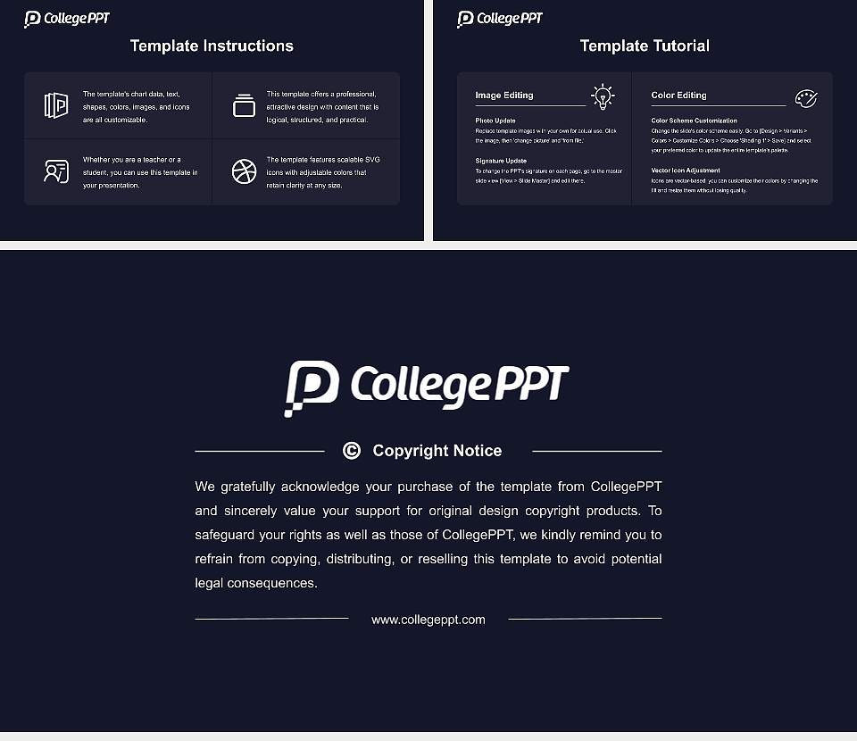 Digital Business University of Applied Sciences Course/Courseware Creation PPT Template16:9 ratio PPT effect preview image5
