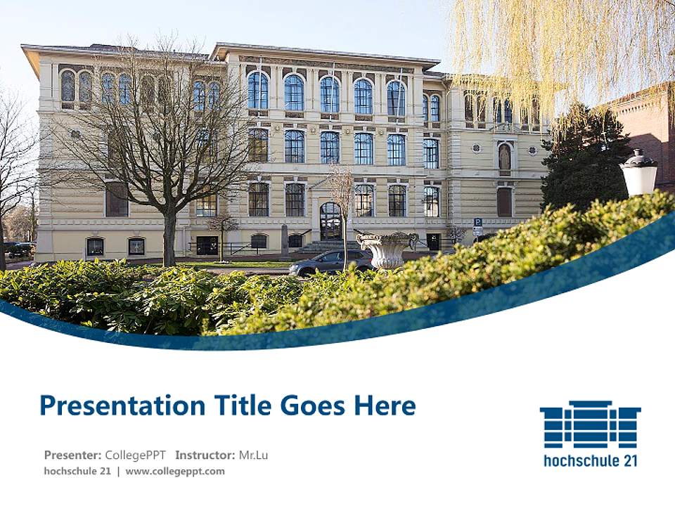 hochschule 21 Course/Courseware Creation PPT Template4:3 ratio PPT effect preview image5