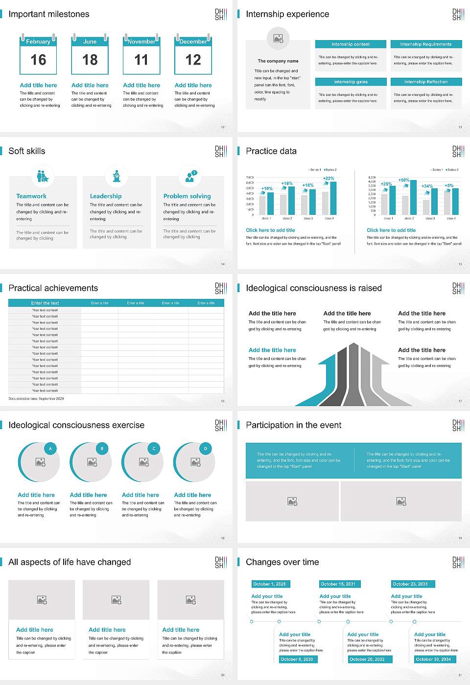 Duale Hochschule Schleswig-Holstein National Scholarship Defense PPT Template16:9 ratio PPT effect preview image3