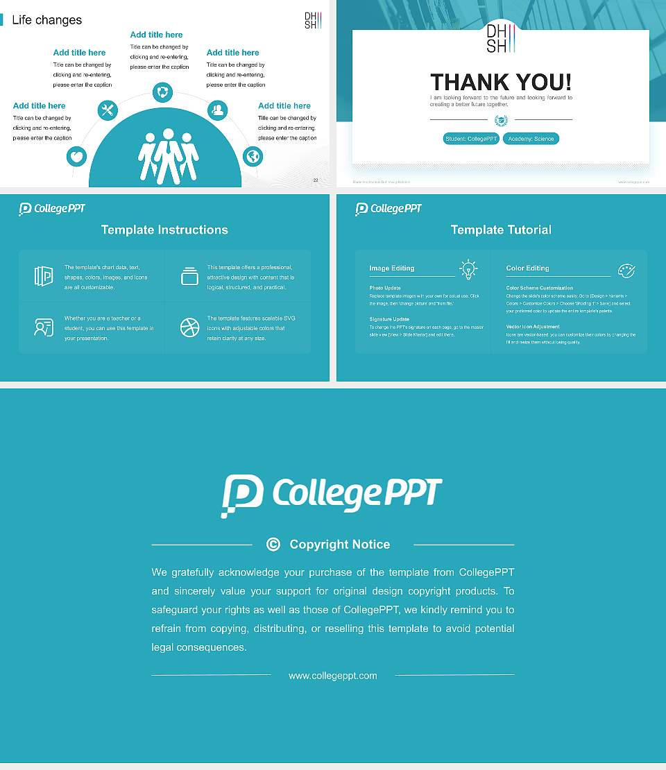 Duale Hochschule Schleswig-Holstein National Scholarship Defense PPT Template16:9 ratio PPT effect preview image4