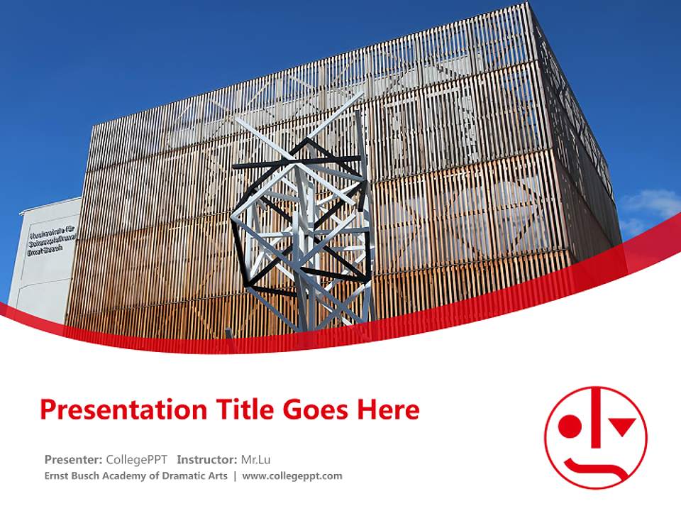 Ernst Busch Academy of Dramatic Arts Course/Courseware Creation PPT Template4:3 ratio PPT effect preview image5