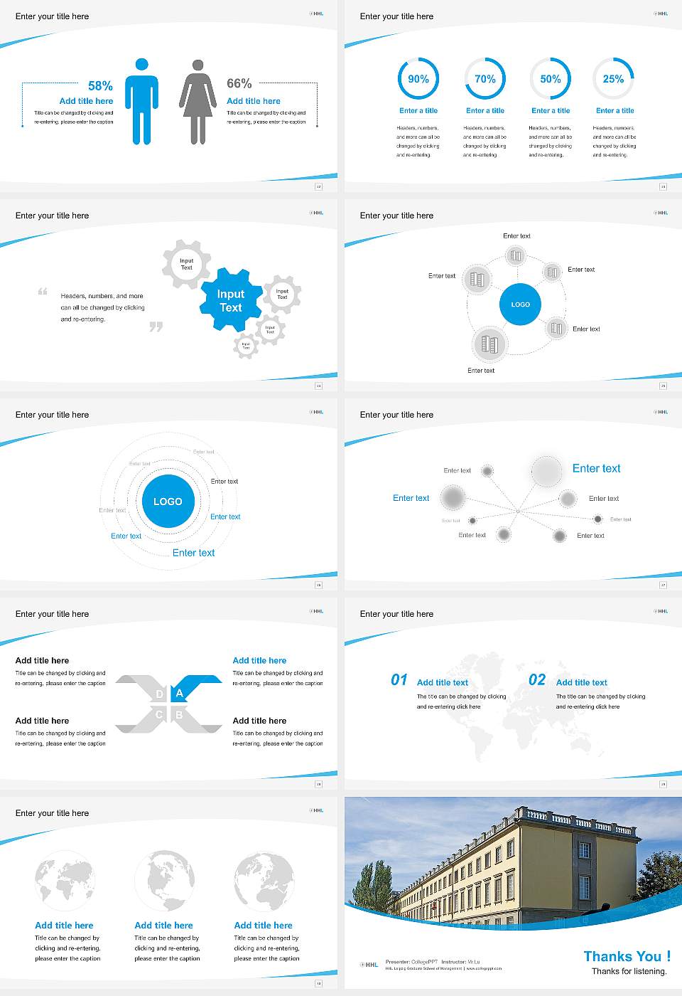 HHL Leipzig Graduate School of Management Course/Courseware Creation PPT Template16:9 ratio PPT effect preview image4
