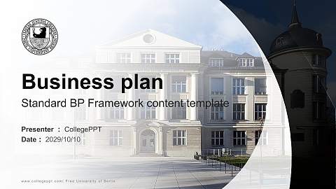 Free University of Berlin Competition/Entrepreneurship Contest PPT Template