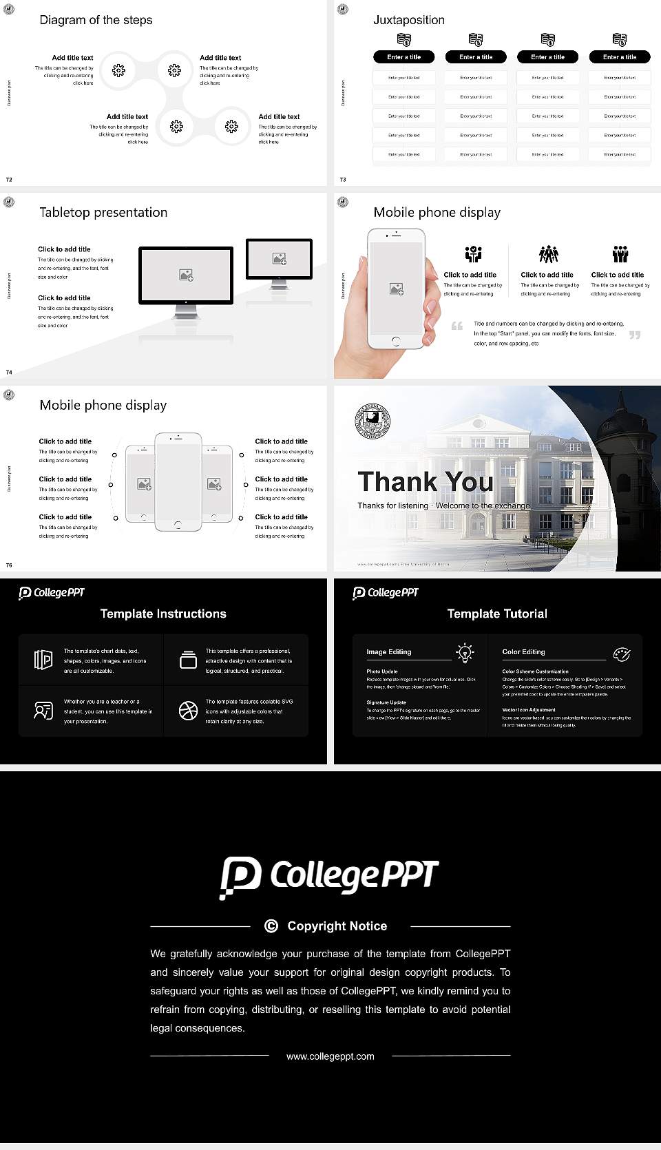 Free University of Berlin Competition/Entrepreneurship Contest PPT Template16:9 ratio PPT effect preview image9