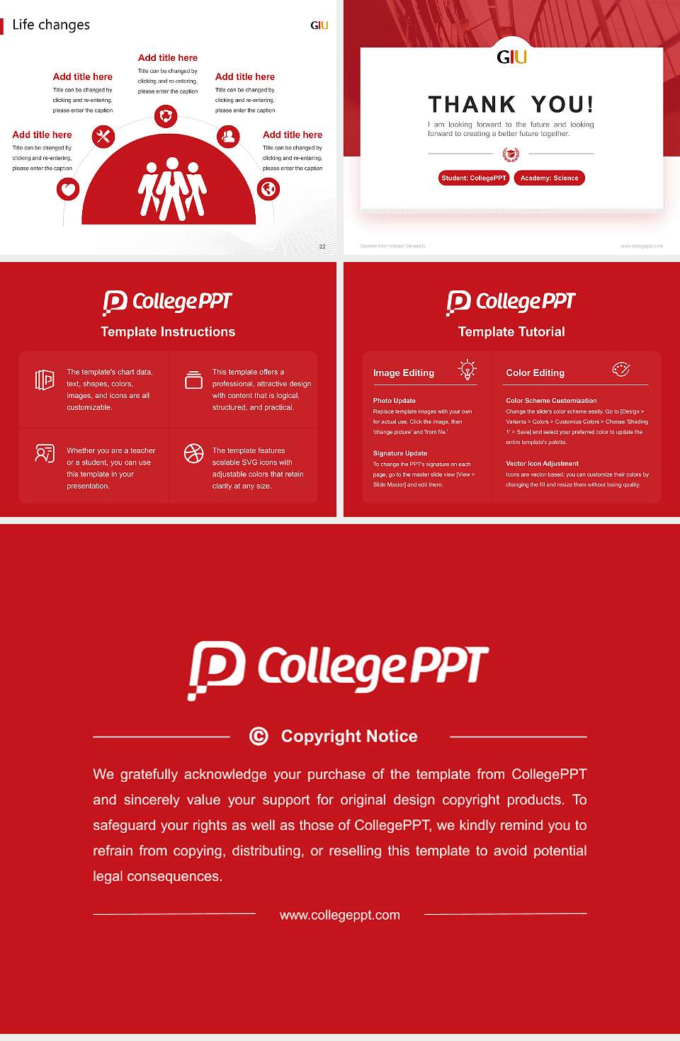 German International University National Scholarship Defense PPT Template4:3 ratio PPT effect preview image4