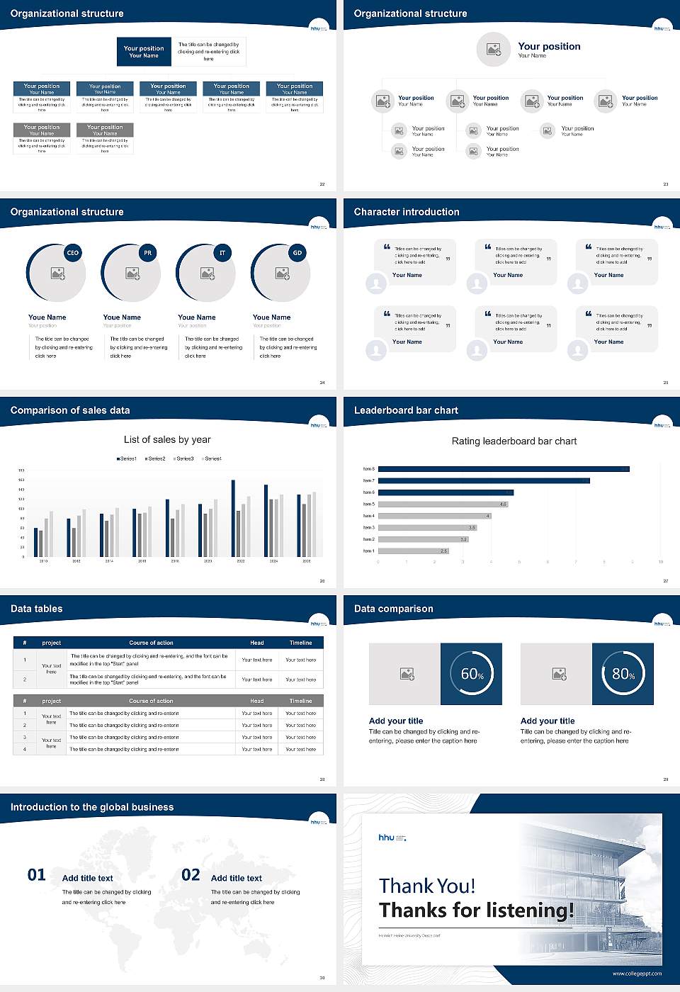 Heinrich Heine University Düsseldorf Academic Presentation/Research Findings Report PPT Template16:9 ratio PPT effect preview image4