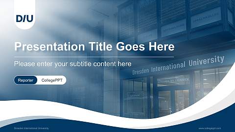 Dresden International University Lecture Sharing and Networking Event PPT Template