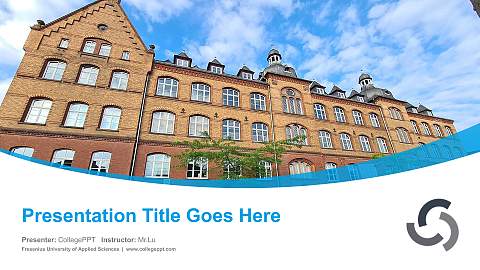 Fresenius University of Applied Sciences Course/Courseware Creation PPT Template