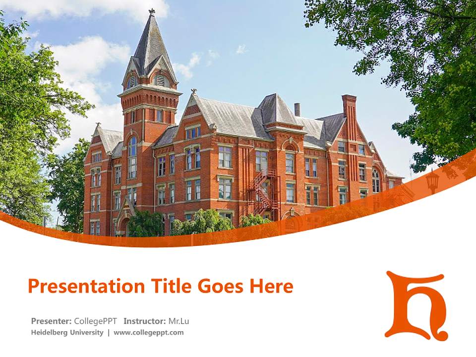 Heidelberg University Course/Courseware Creation PPT Template4:3 ratio PPT effect preview image5